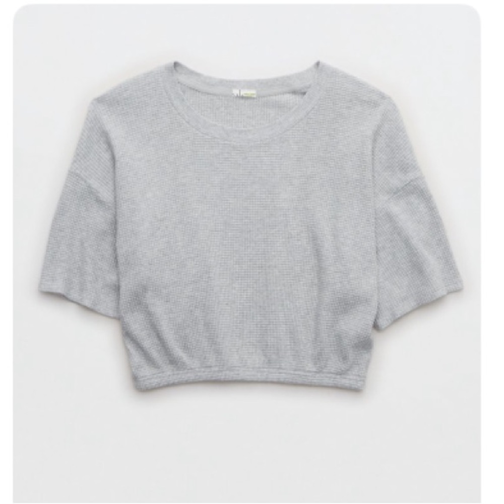 OFFLINE By Aerie Wow! Waffle Cinched T-Shirt